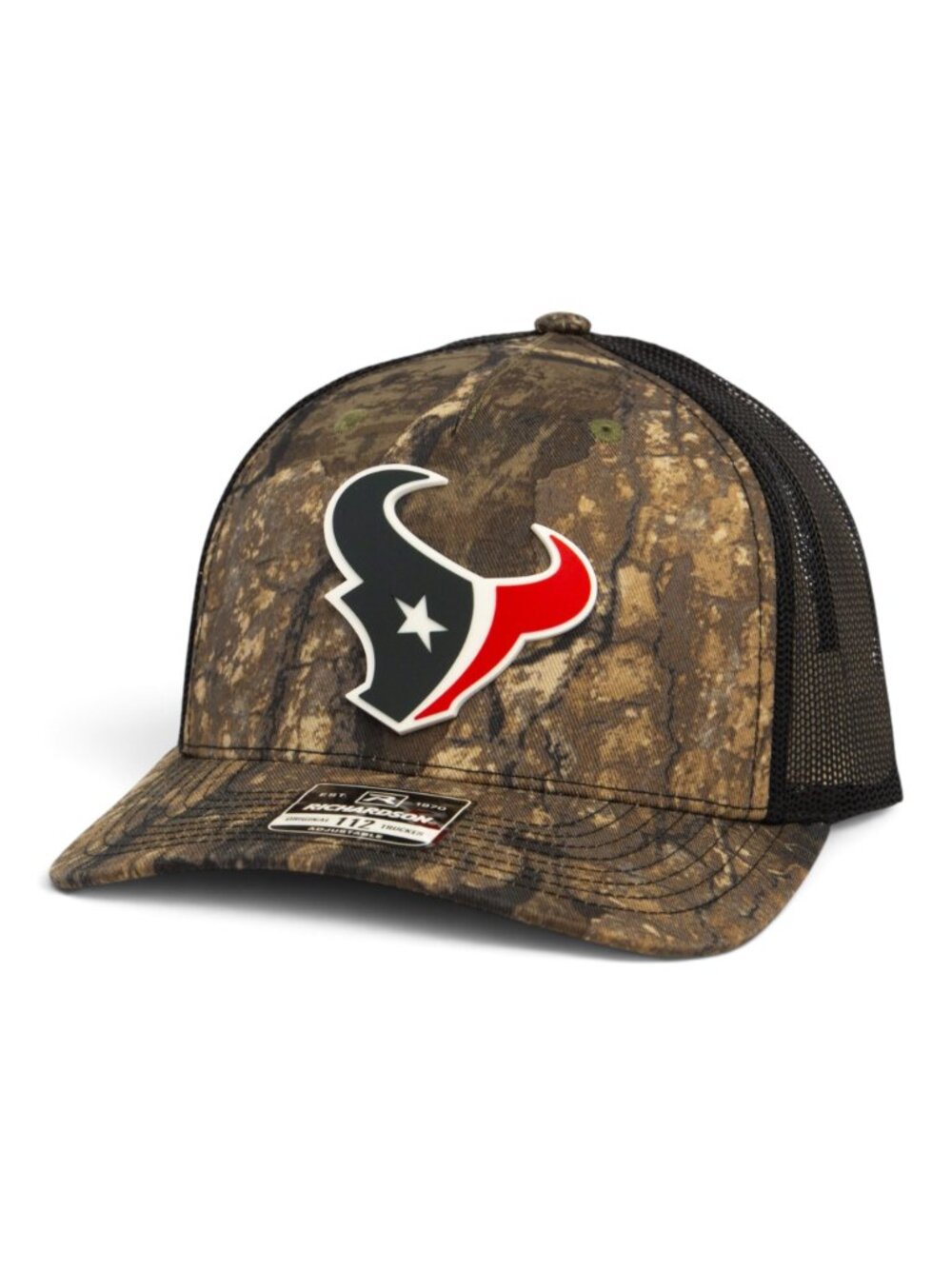Houston Texans 3D Snapback Trucker Hat- Realtree Timber/ Black